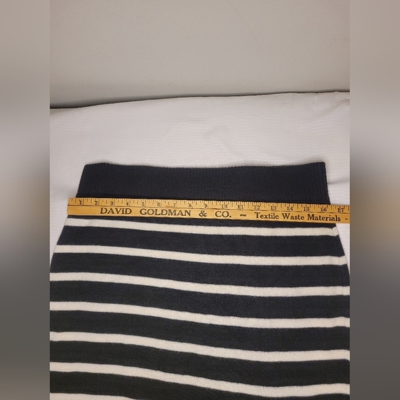 Loft Outlet Wool Blend Striped Cozy Mini Skirt sz L Petite - Picture 5 of 7